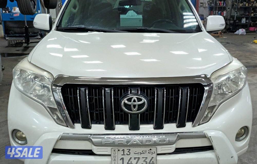 للبيع برادو 2015 شرف الفحص جير مكينة شاصي اللون ابيض نضيف جداً12