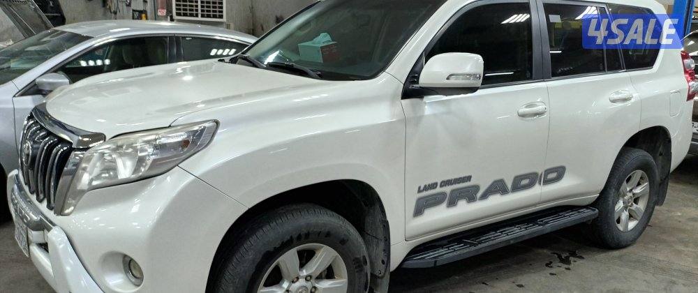 للبيع برادو 2015 شرف الفحص جير مكينة شاصي اللون ابيض نضيف جداً13