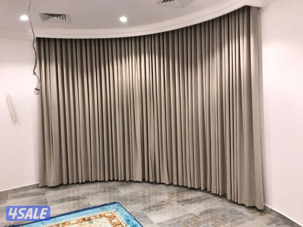 تفصيل وتركيب ستاير رول عازل للشمس وستاير خام ويفي ولنن ديوانيات وغرف15