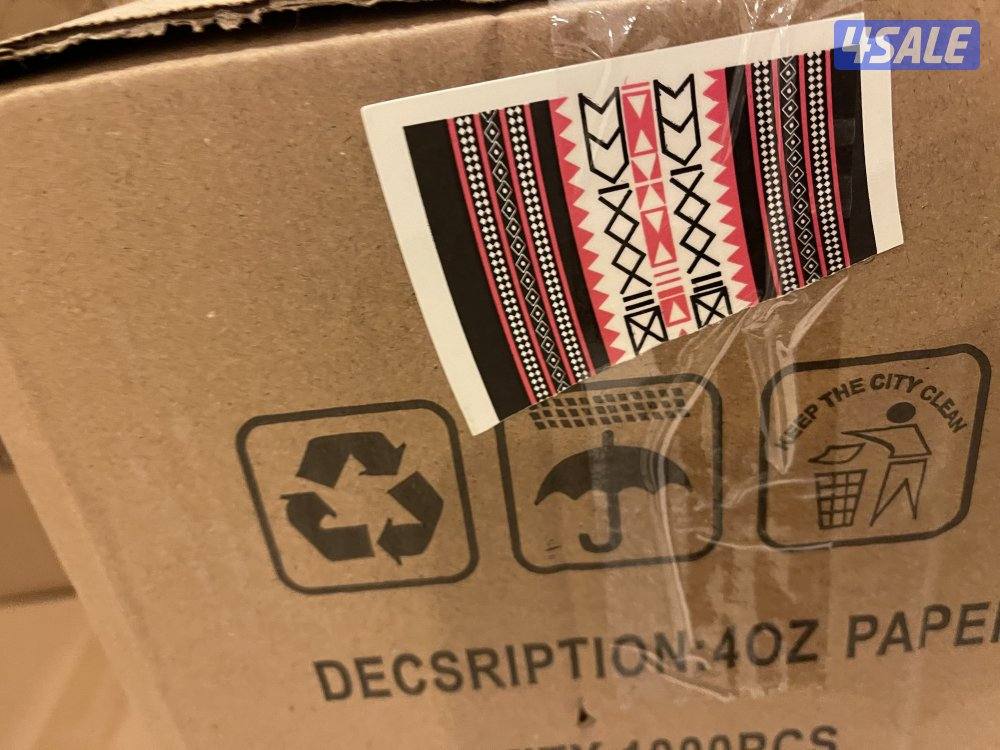 اكواب ورقية ثلاث احجام متوفرة حجم 7oz + 4oz +2.5oz اسعار ممتازة4