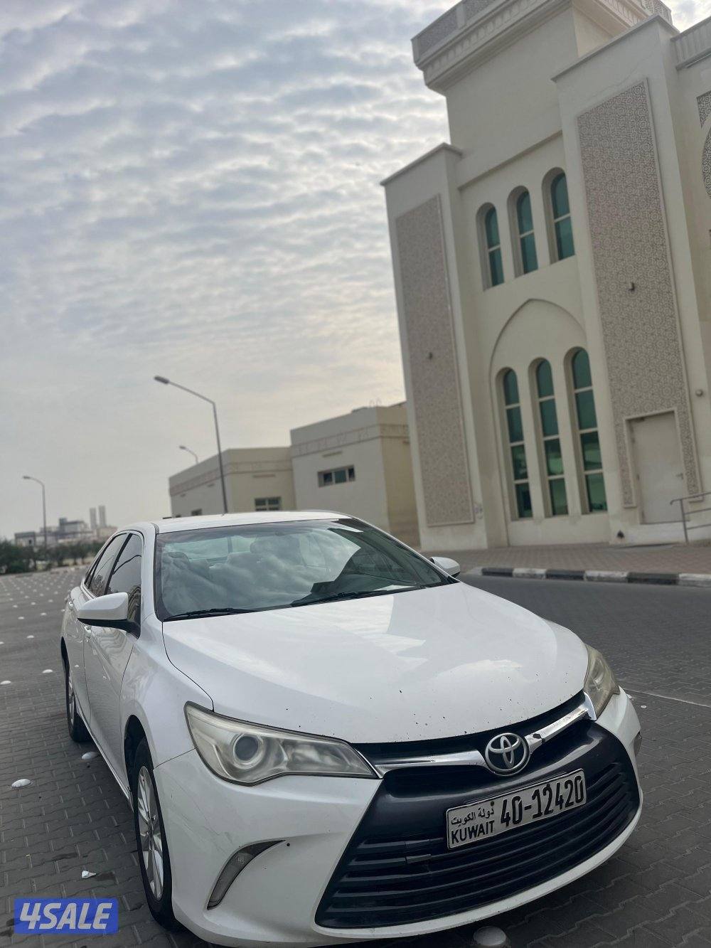 للبيع كامري 2016 أبيض شرط الفحص قير مكينة شاصي10