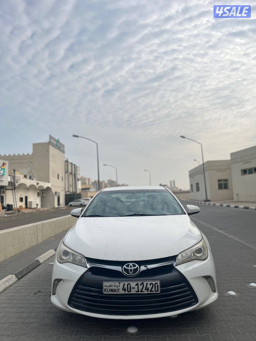 للبيع كامري 2016 أبيض شرط الفحص قير مكينة شاصي12