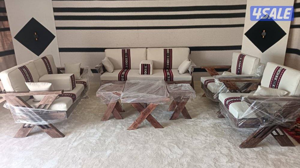 كراسي حديد اطقم خشب سعودية ♦️🇰🇼8