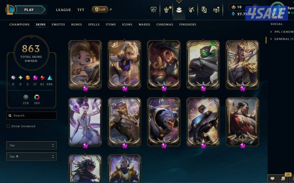 LOL account ليق اوف ليجند لول0