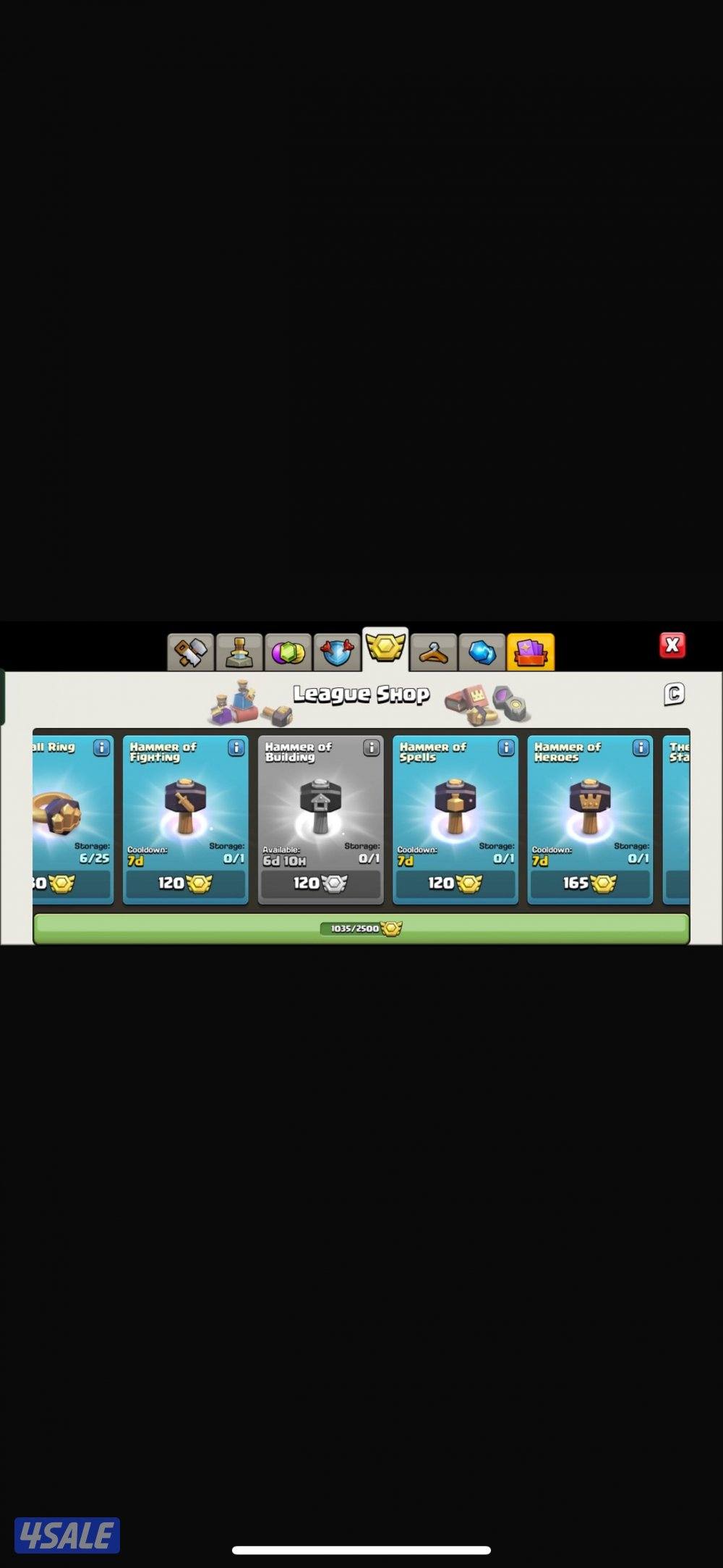 حساب كلاش اوف كلانس للبيع6