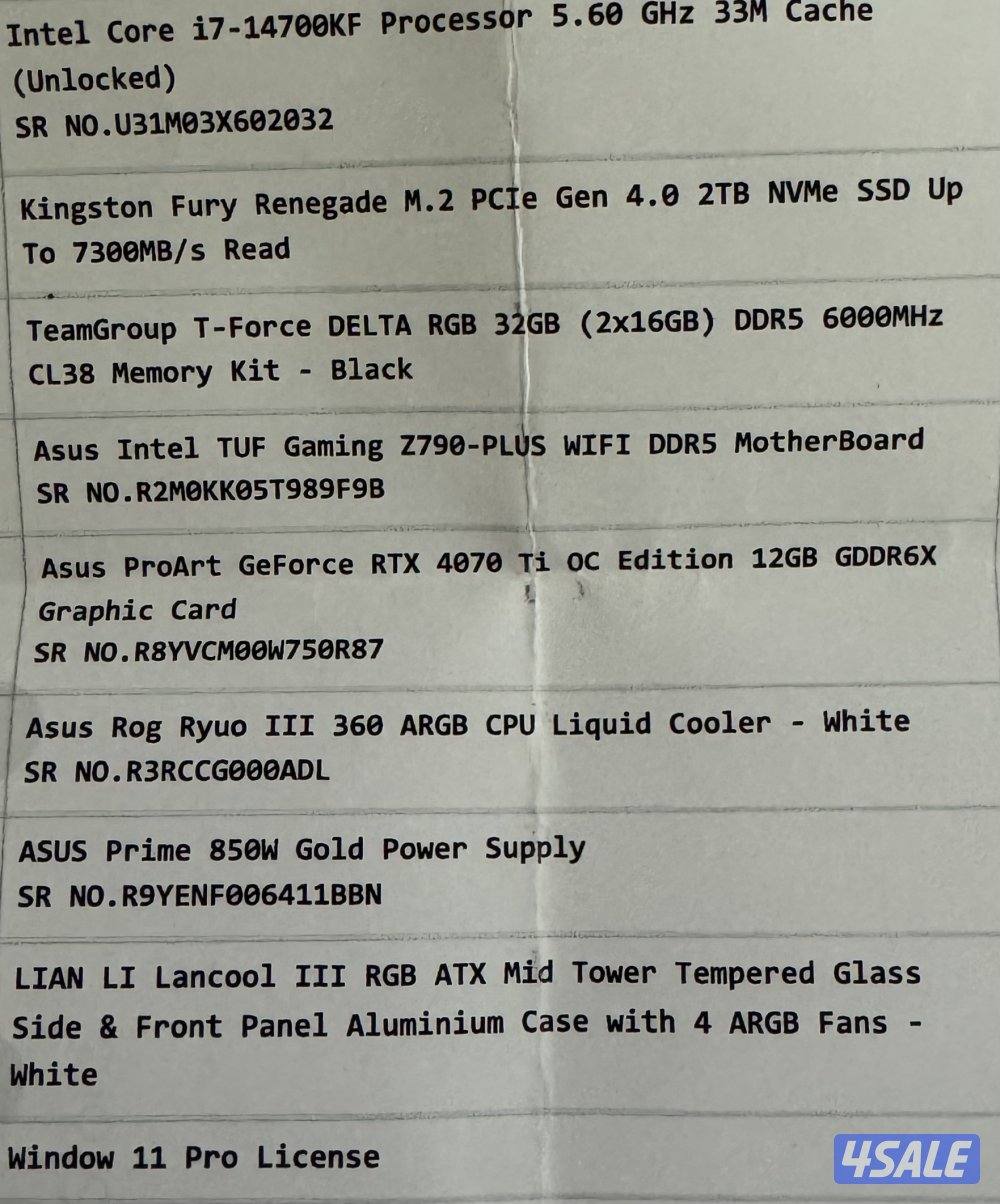 Gaming PC with bluetooth mouse and keyboard (clean) - كمبيوتر نظيف جدا6