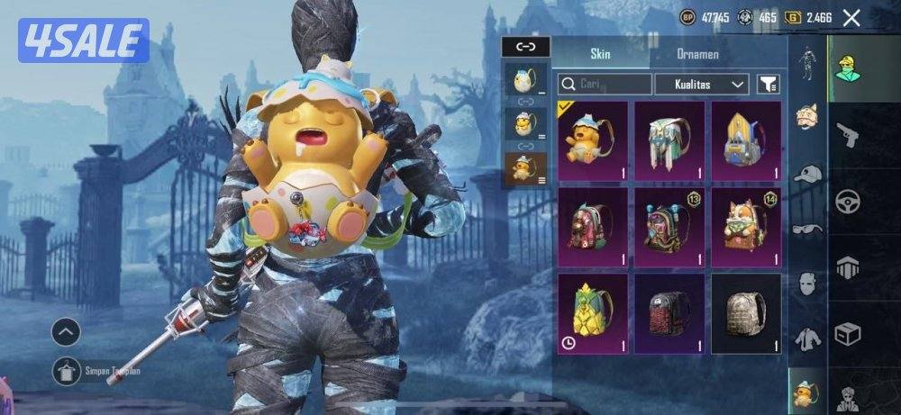 حسابات ببجي منوعه ~ سكن المومياء🧻❄️6