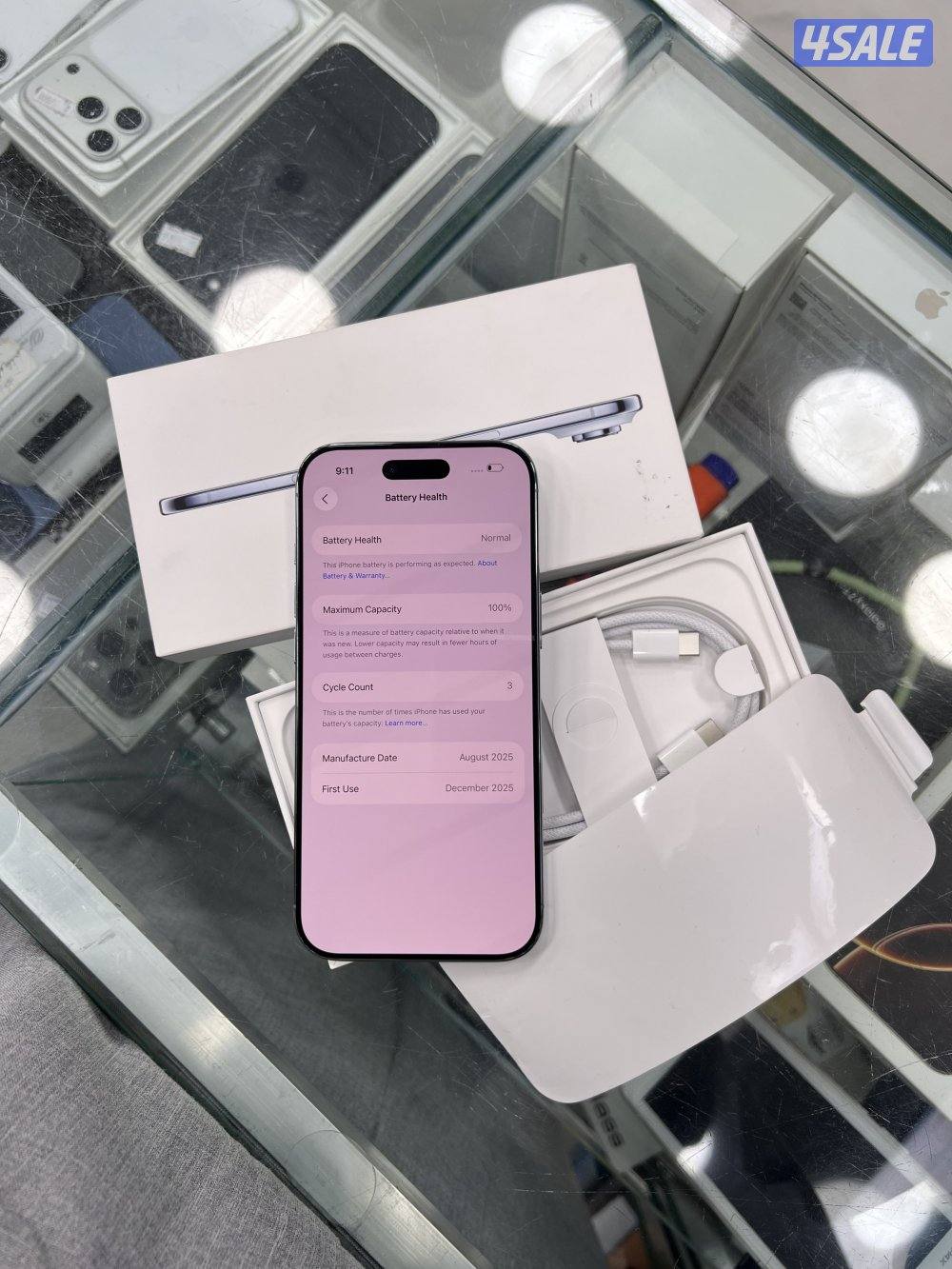 للبيع ايفون 17 اير الف غيغا4