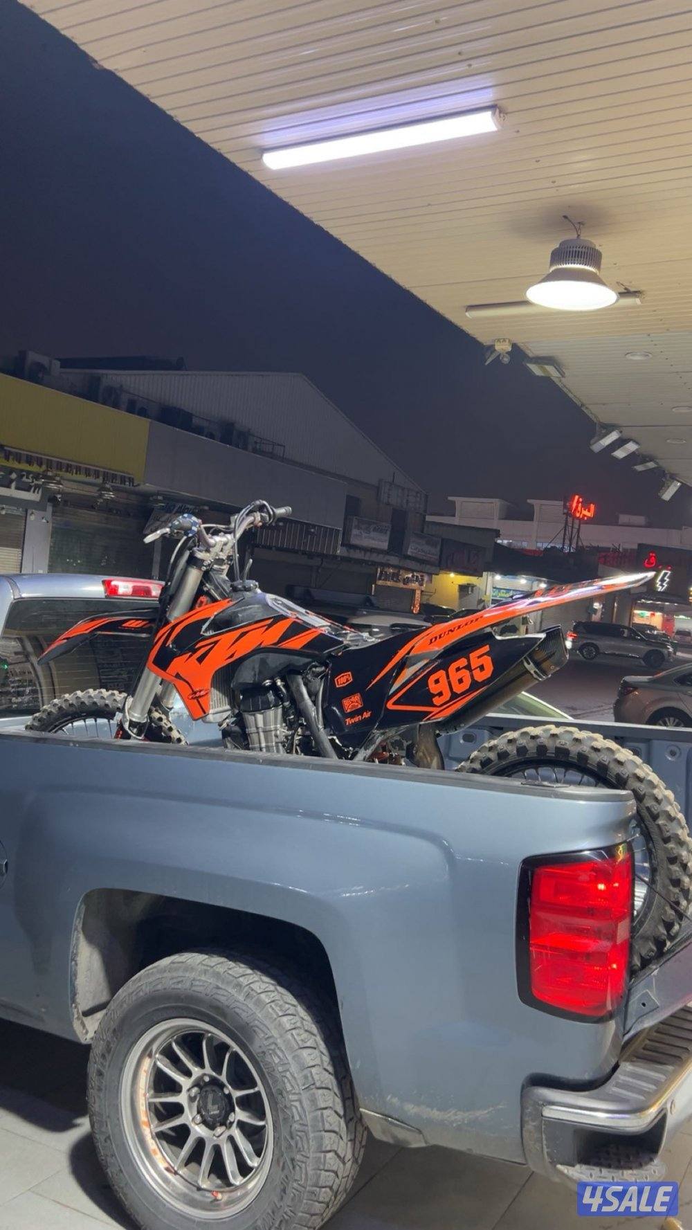 للبيع سيكلktm sxf 4500