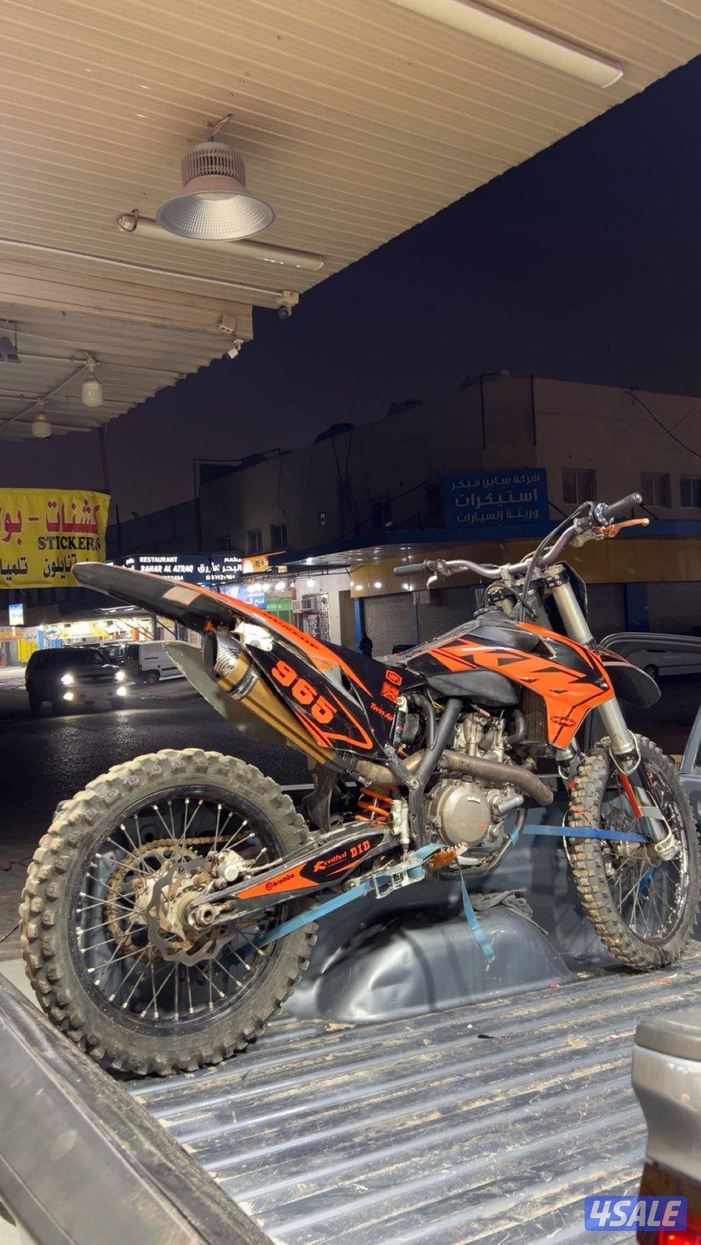 للبيع سيكلktm sxf 4501