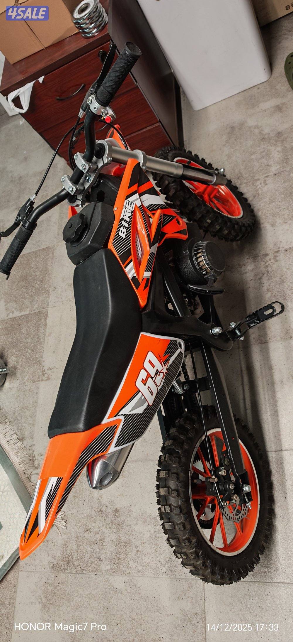 للبيع سيكل ميني كروس 50cc جديد - شكل مميز وقوي - جاهز للموسم2