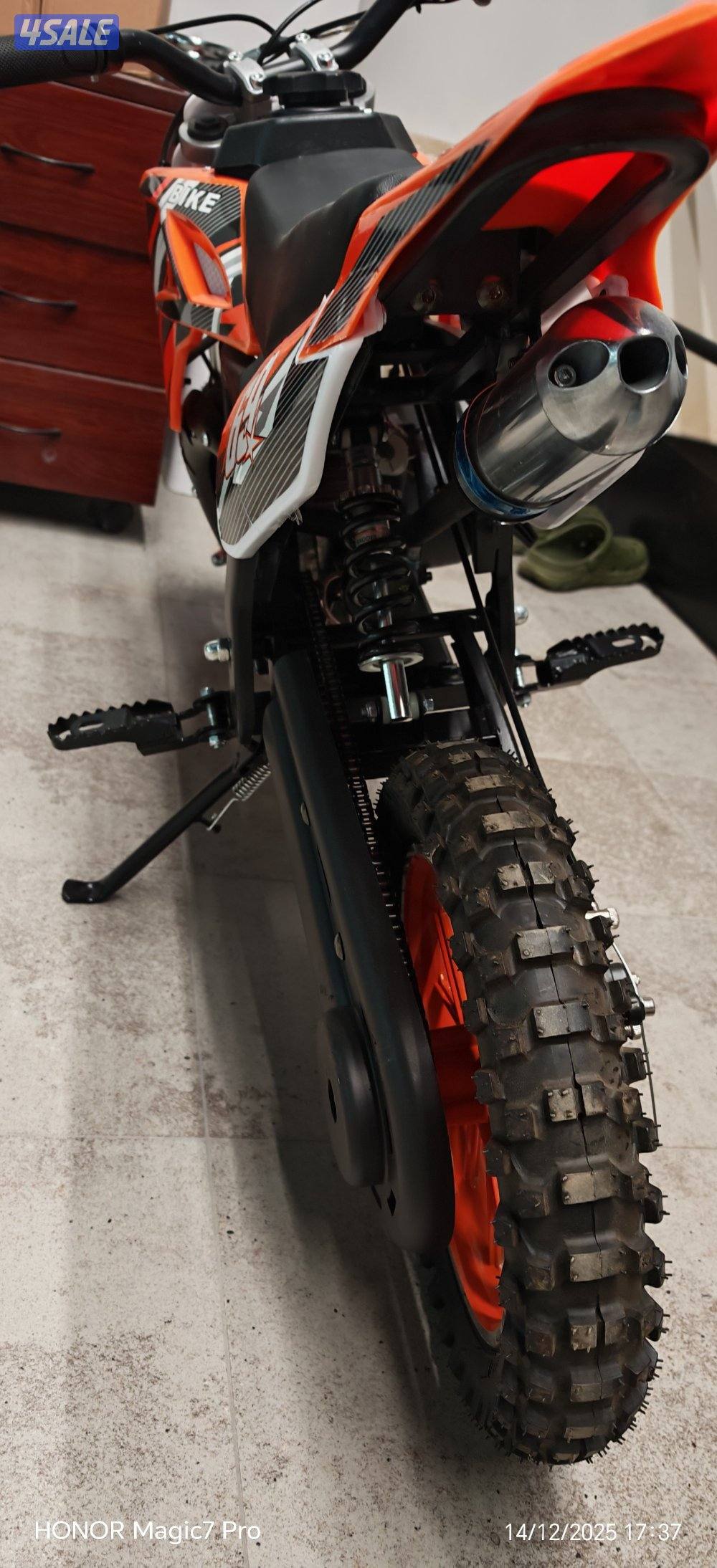 للبيع سيكل ميني كروس 50cc جديد - شكل مميز وقوي - جاهز للموسم3