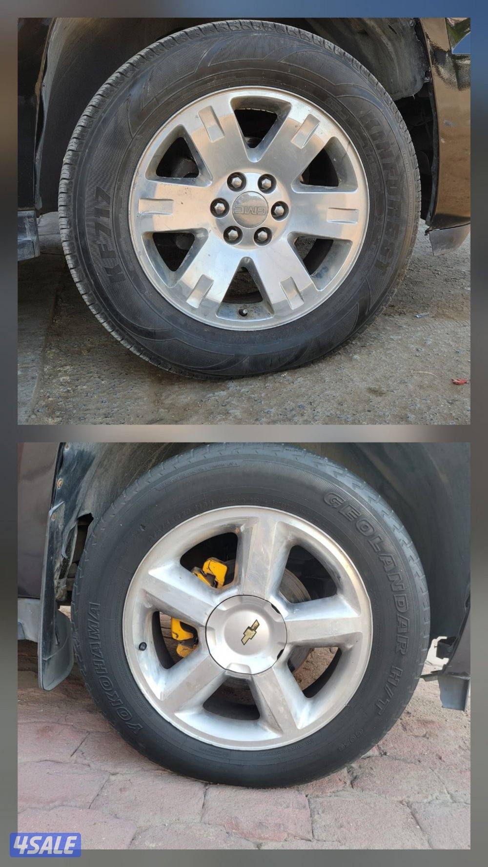 للبدل فقط رنقات أصليين مع توايرهم التفاصيل بالاعلان ....0