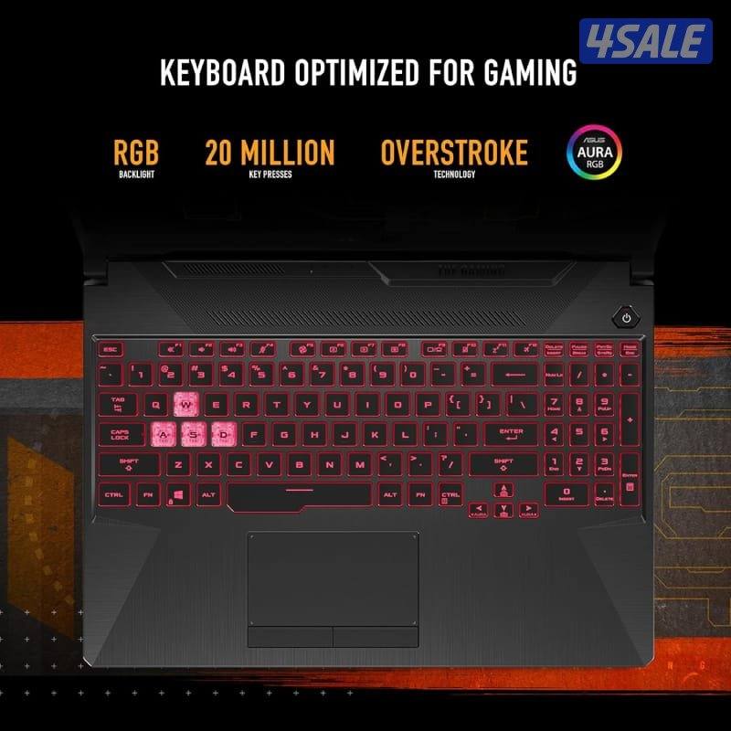 للبيع لابتوب جيمنقAsus Tuf Gaming /Ryzen7/16 Ram/512SSD/2050 Rtx 4GB6