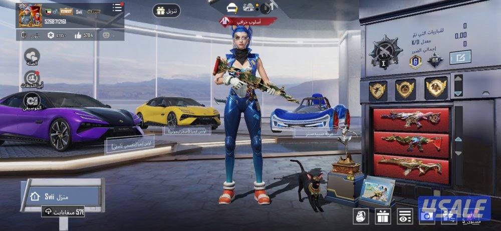 حساب ببجي لفل 753