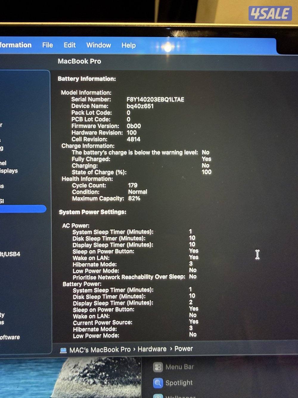 Macbook M1 Pro 16GB RAM  512GB SSD3