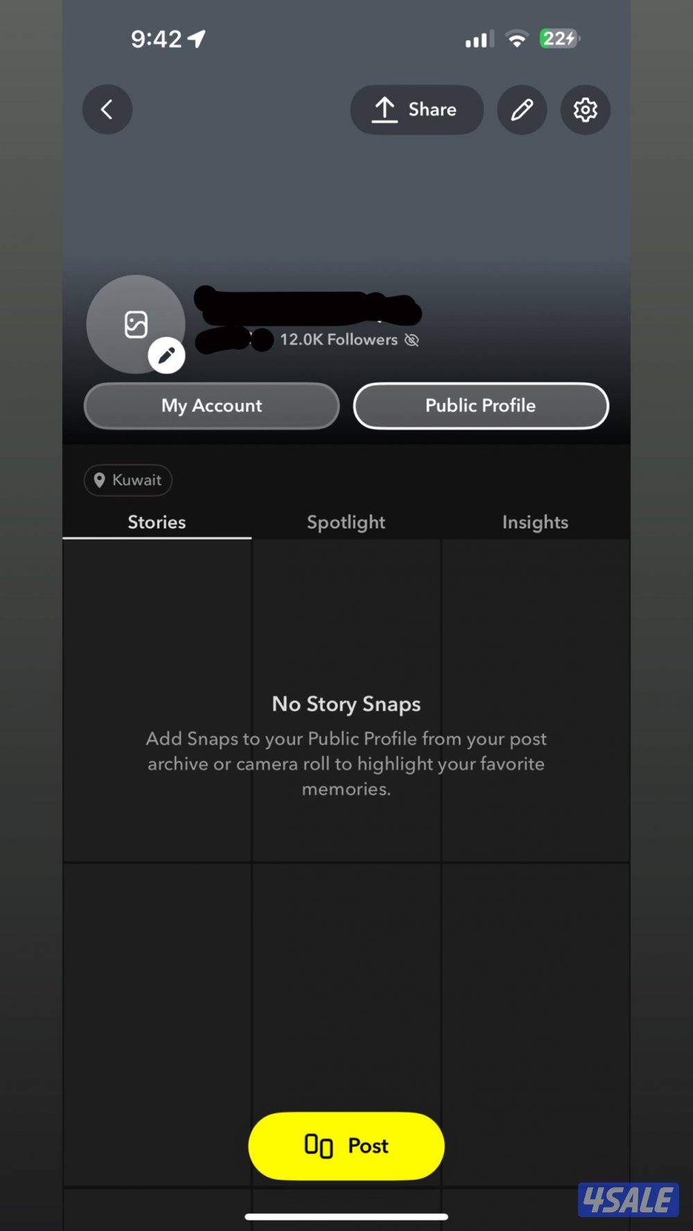 للبيع حساب سناب شات الحساب قوي الي له خاطر ( على السوم )3