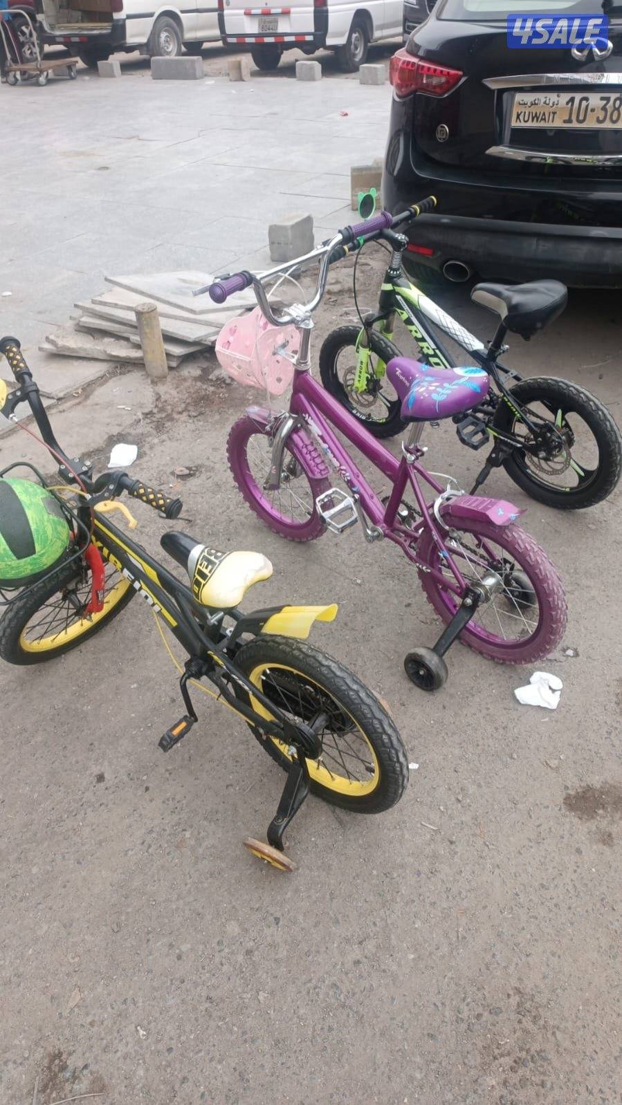 للبيع ٣ دراجات أطفال مستعملة بحالة ممتازة1