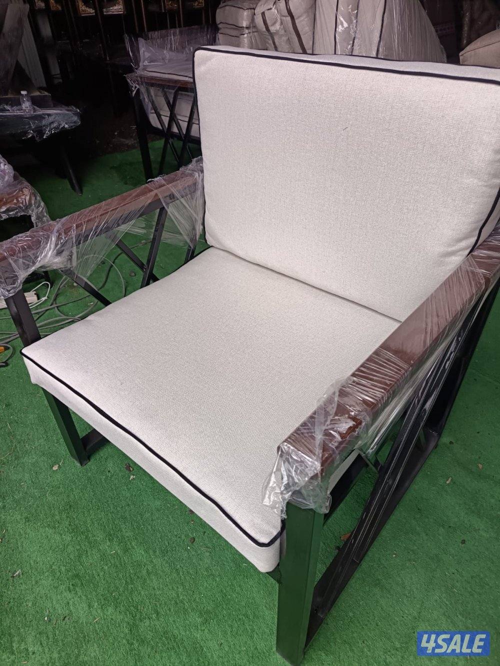 كراسي حديد اطقم خشب سعودية ♦️🇰🇼14