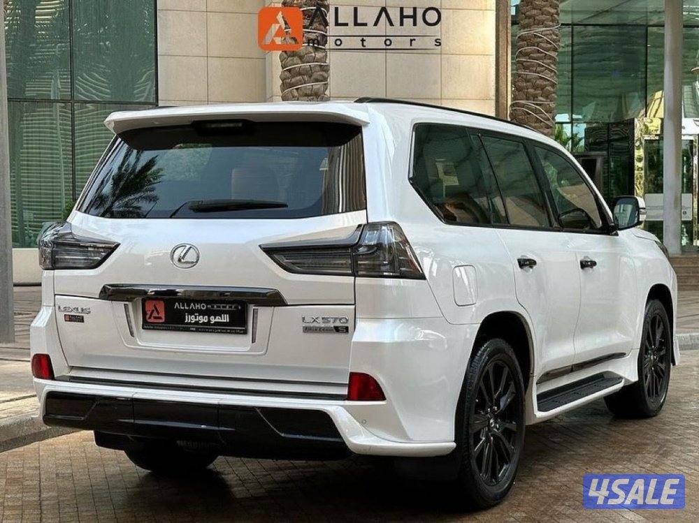 لكزسLX560 SPORT BLACK EDITION موديل2019عداد126الف وارد قطر سيرفس منتظم3