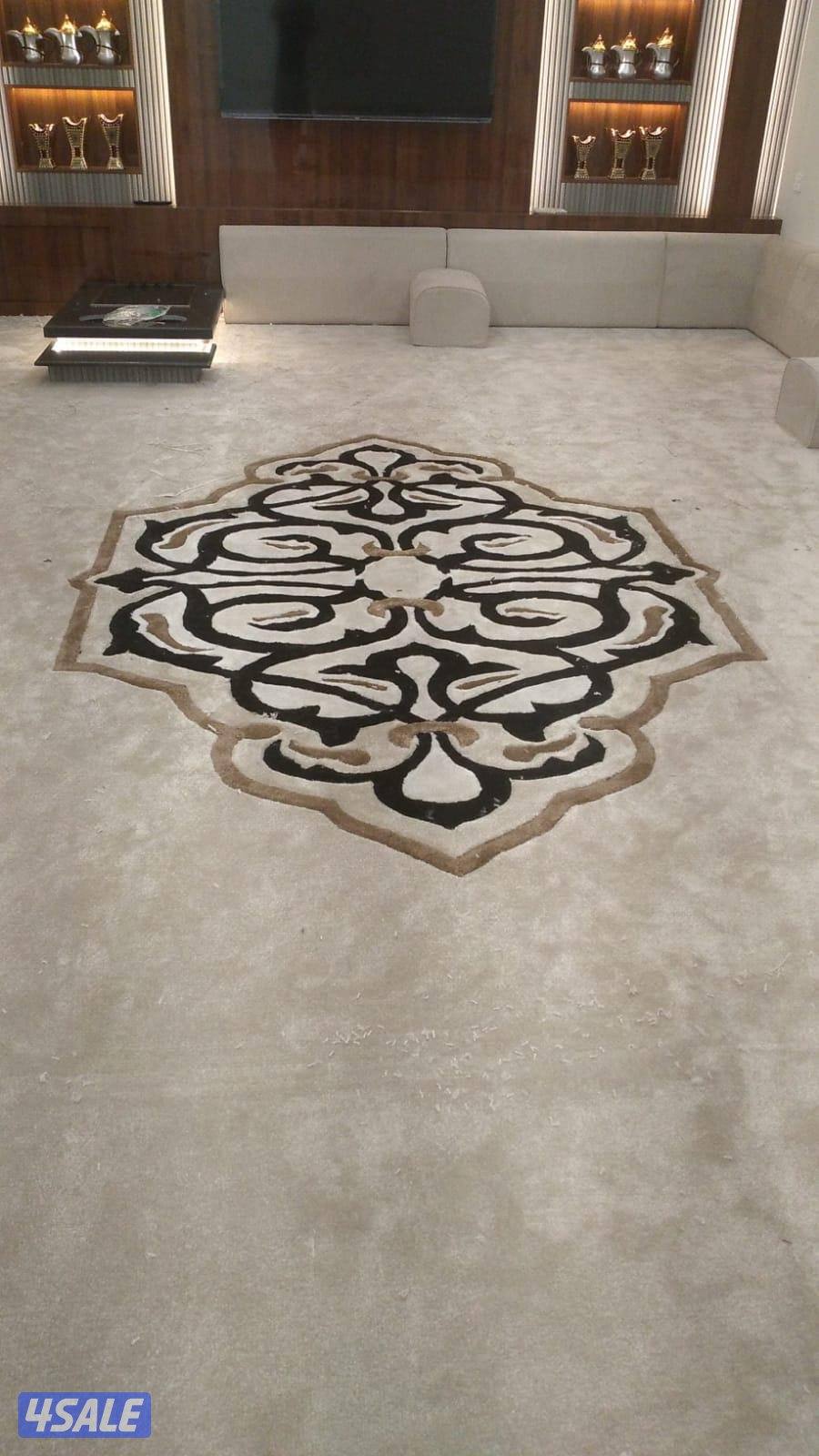 كل ما يخص الديوانيات لدينا سجاد مساند بغل وسعودي نقشات حفر يدوي سجاد3