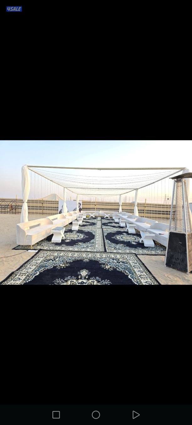 تاجير دفايات تسكير حدائق خيام حق البر دي جي تأجير كنفات أمريكي كراسي7