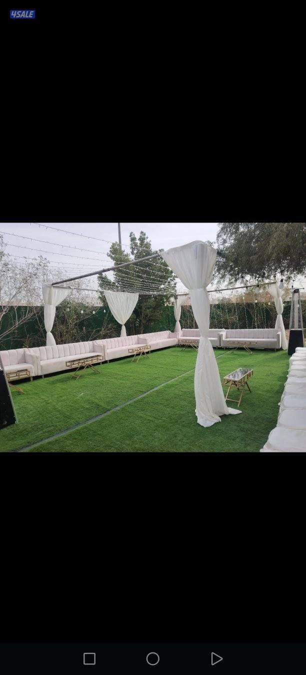 تاجير دفايات تسكير حدائق خيام حق البر دي جي تأجير كنفات أمريكي كراسي9