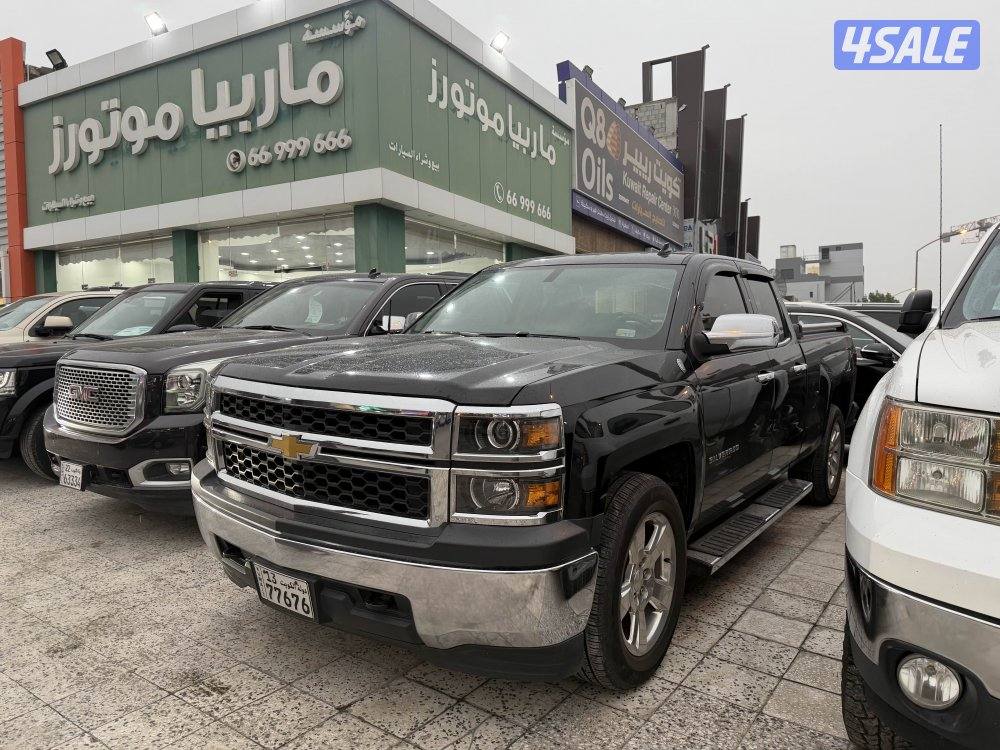 سلفرادو غماره ونص موديل 2014 عداد قليل سيرفس وكاله صبغ وكاله نظيف جدا0