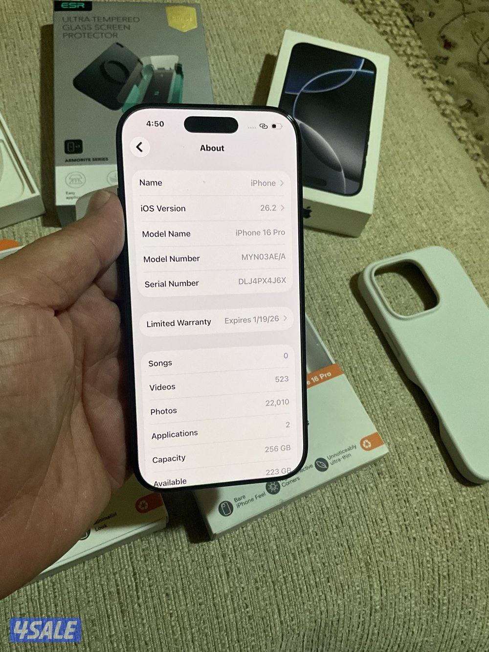 ايفون 16 برو 256 مستعمل8