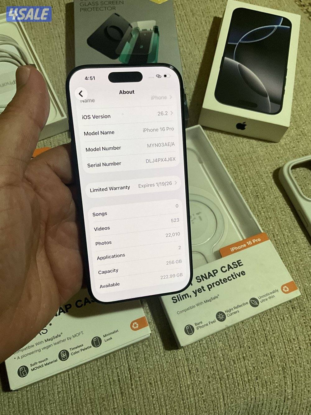 ايفون 16 برو 256 مستعمل11