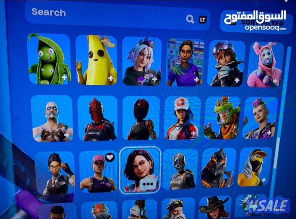 للبيع احساب فورت نادر سكليتون بنفسجي و شيطون رخيص2