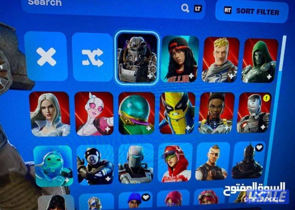 للبيع احساب فورت نادر سكليتون بنفسجي و شيطون رخيص4