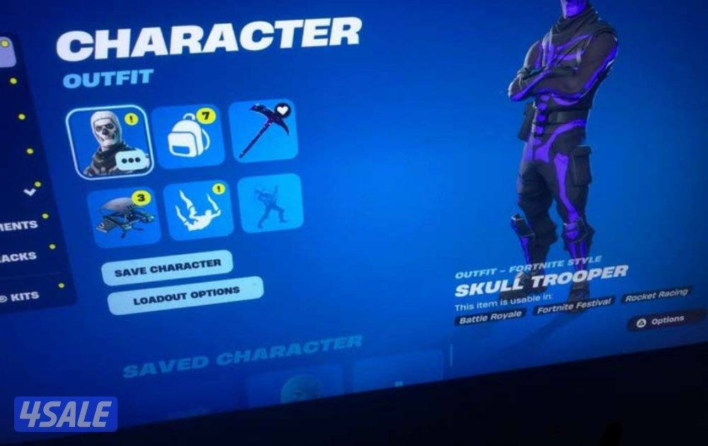 للبيع احساب فورت نادر سكليتون بنفسجي و شيطون رخيص5