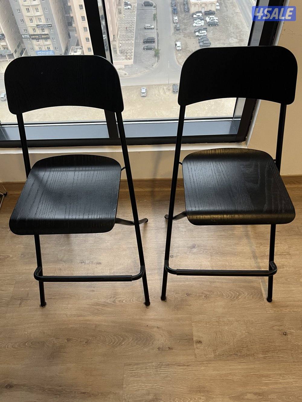 Bar Stool with backrest, foldable, 63cm0