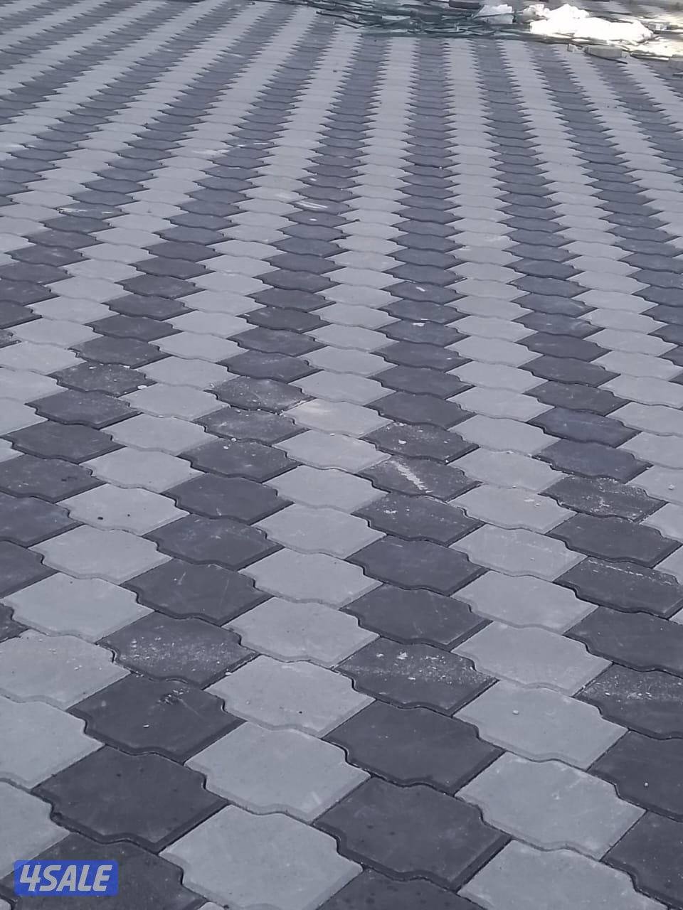 تركيب بلاط متداخل وكربستون وكاشي ومصفت سيارات9