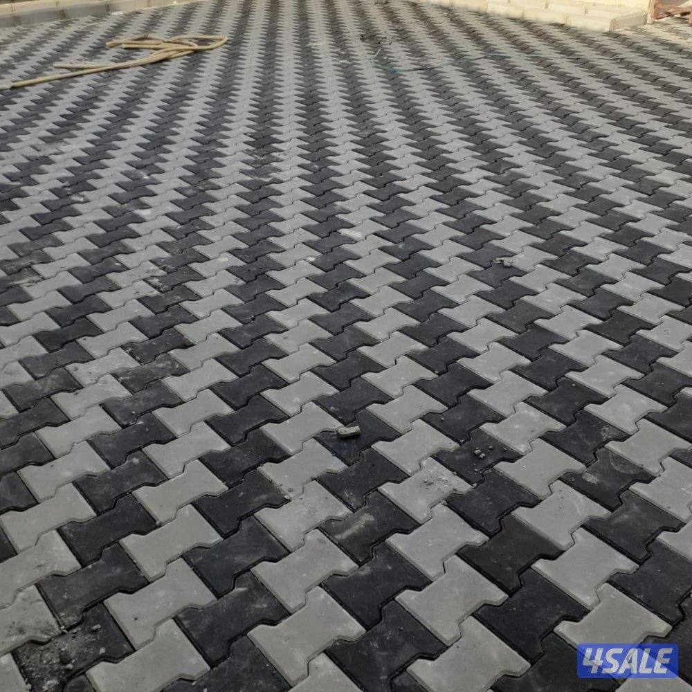 معلم تركيب بلاط متداخل وكربستون وكاشي وصبت موزاييك ارضيات ومصفت سيارات0