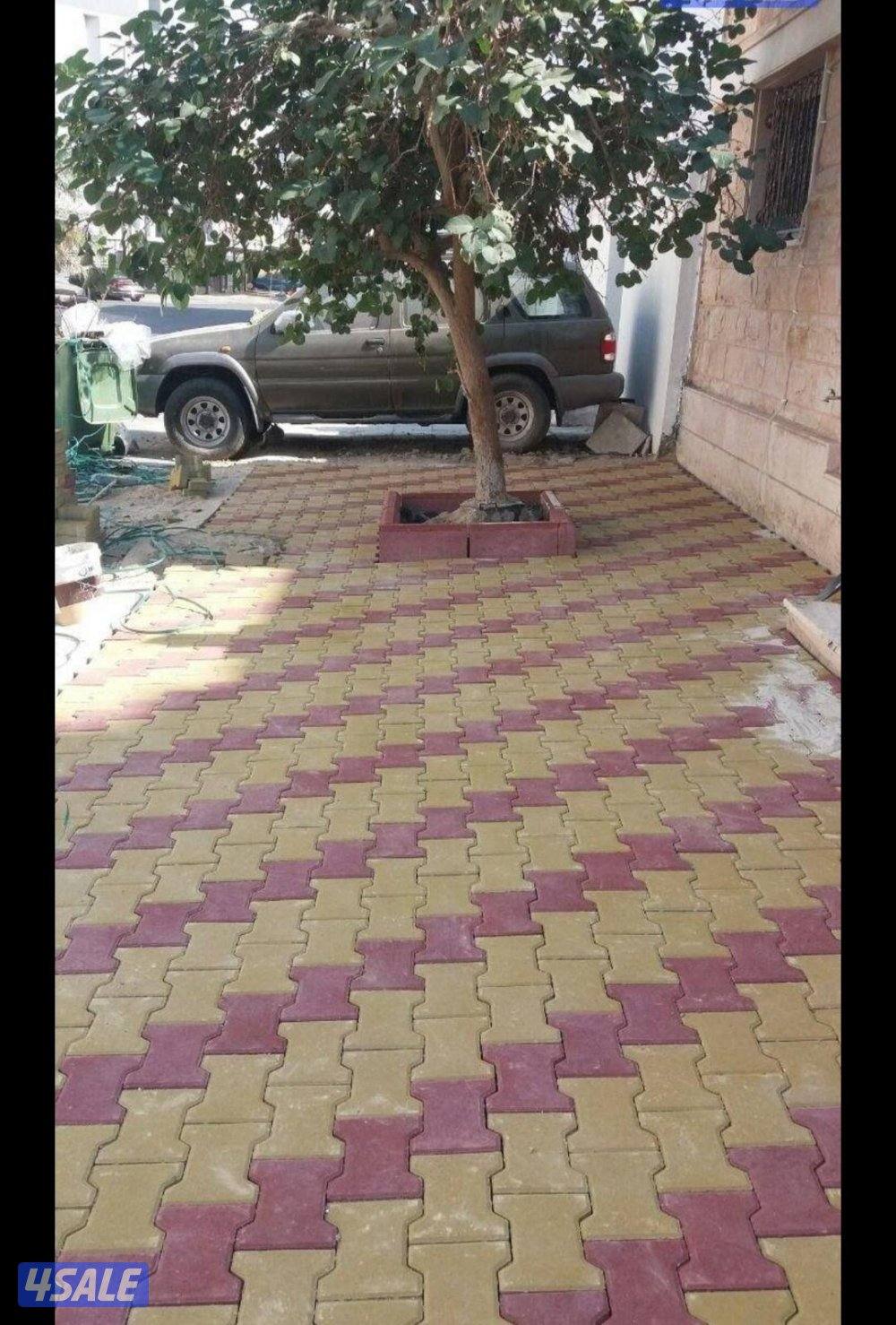 ابو محمد معلم تركيب بلاط متداخل وكربستون وكاشي وصبت موزاييك ارضيات4