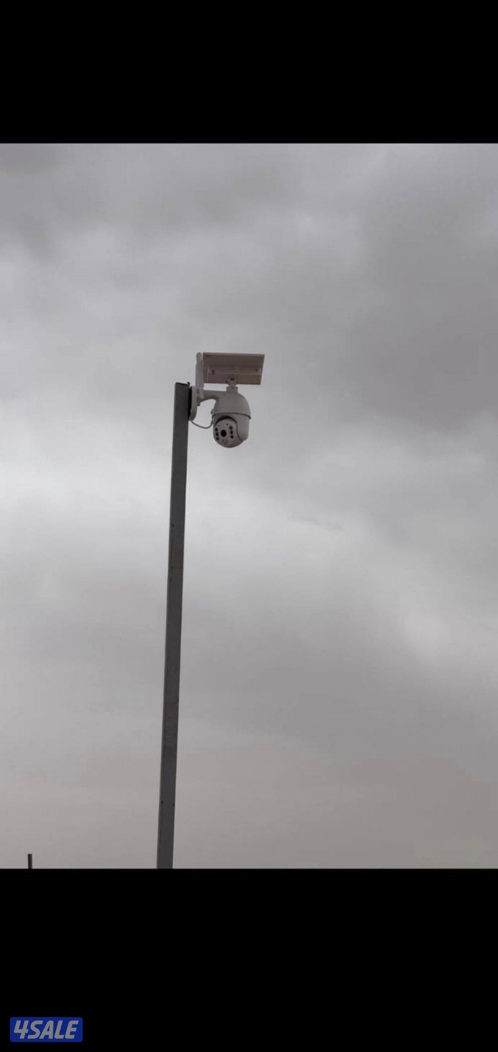 كاميرات طاقه شمسيه متحركه بجميع الاتجاهات صوت وصوره سبيكر مايك5