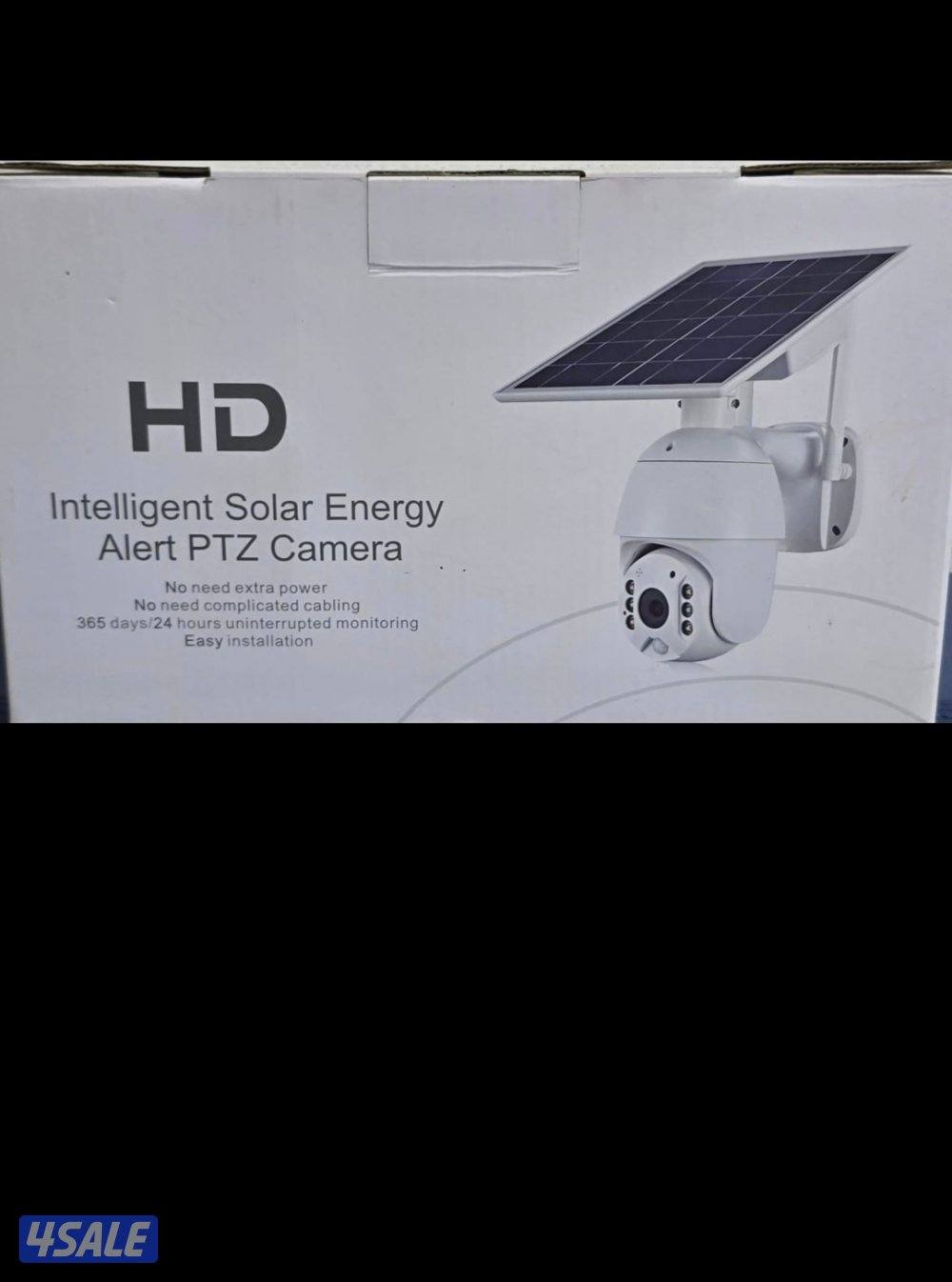 كاميرات طاقه شمسيه متحركه بجميع الاتجاهات صوت وصوره سبيكر مايك4