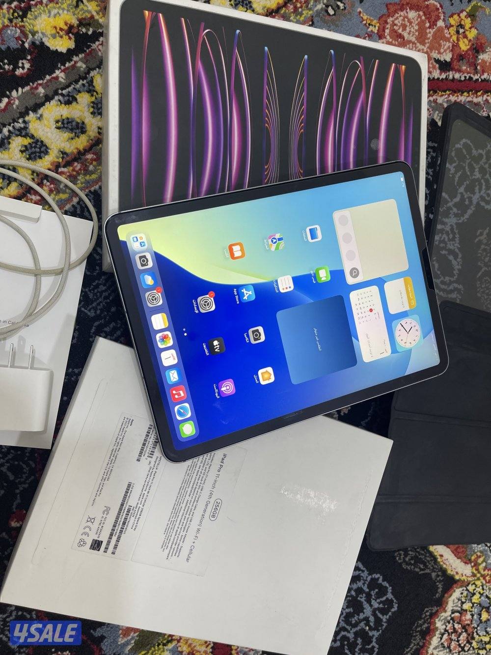 ايباد ابل برو 11 انش 256 قيقا خط شريحة 5g مو مفتوح ام تو m24