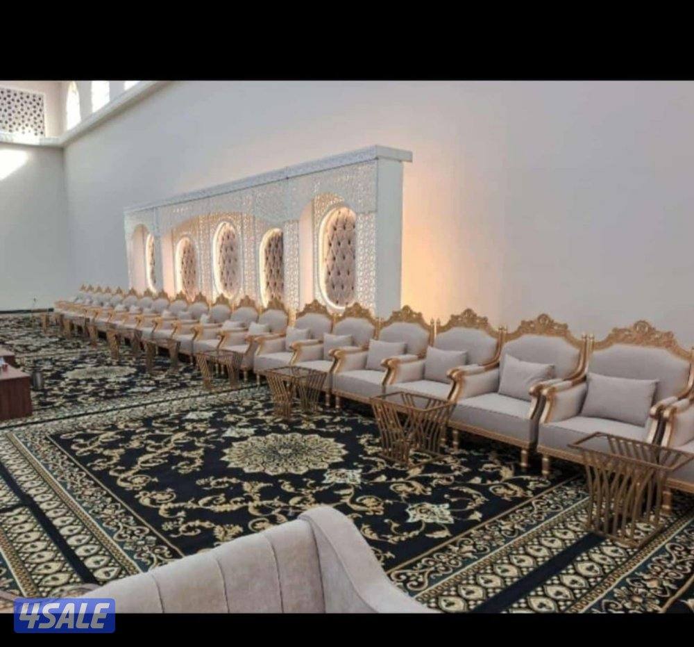 تأجير كراسي وطاولات وزينه منازل  وجميع مستلزمات الافراح12