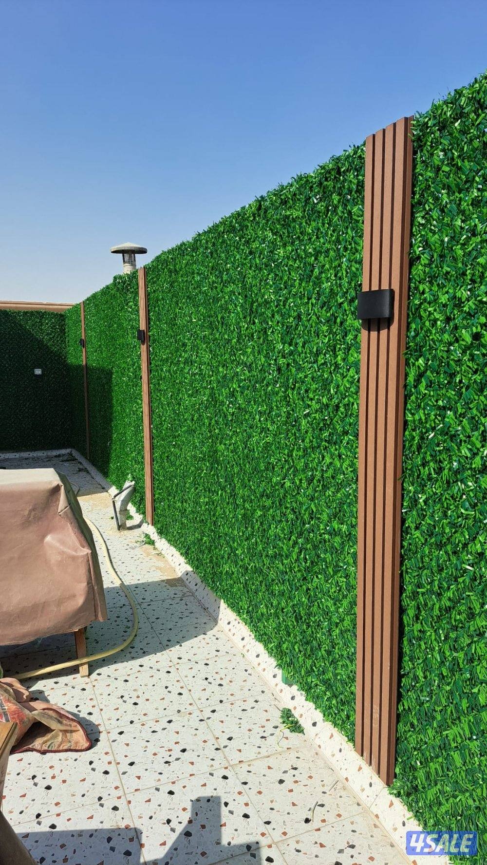 تنسيق الحدائق وتركيب السور التركي وتركيب الثيل الصناعي5