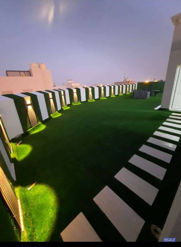 تنسيق الحدائق وتركيب السور التركي وتركيب الثيل الصناعي7