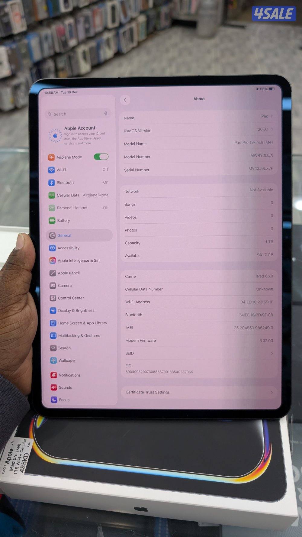 Apple iPad Pro M4 13 inch (1tb)2