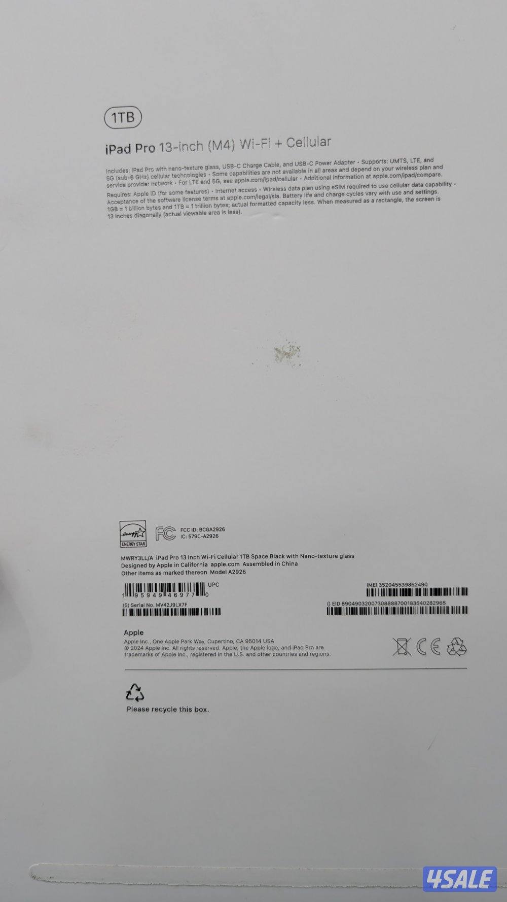 Apple iPad Pro M4 13 inch (1tb)7