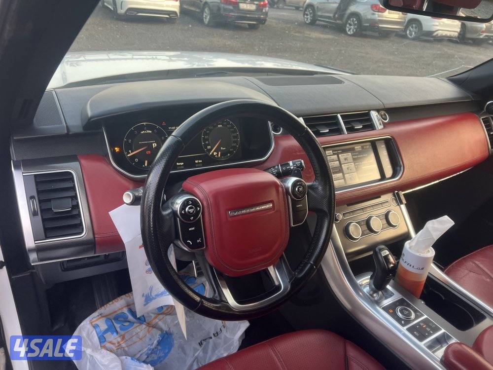رنج روفر سبورت سوبر شارج 8 سلندر صبغ وكاله شرط الفحص بالكامل بحاله ممت13