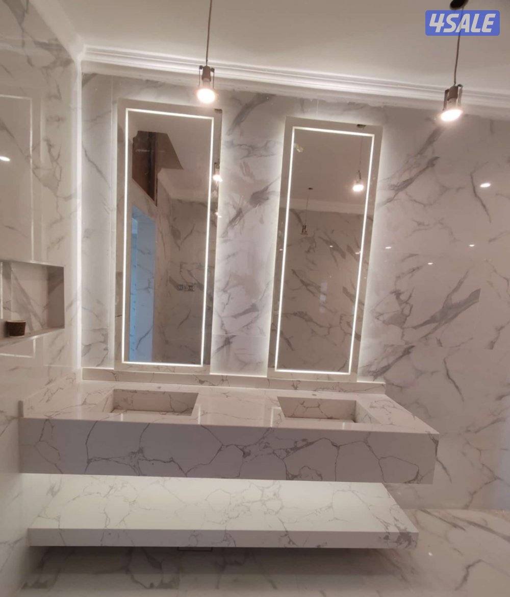 مغاسل ضيوف واستقبال واوجار من الرخام الطبيعي و الصناعي11