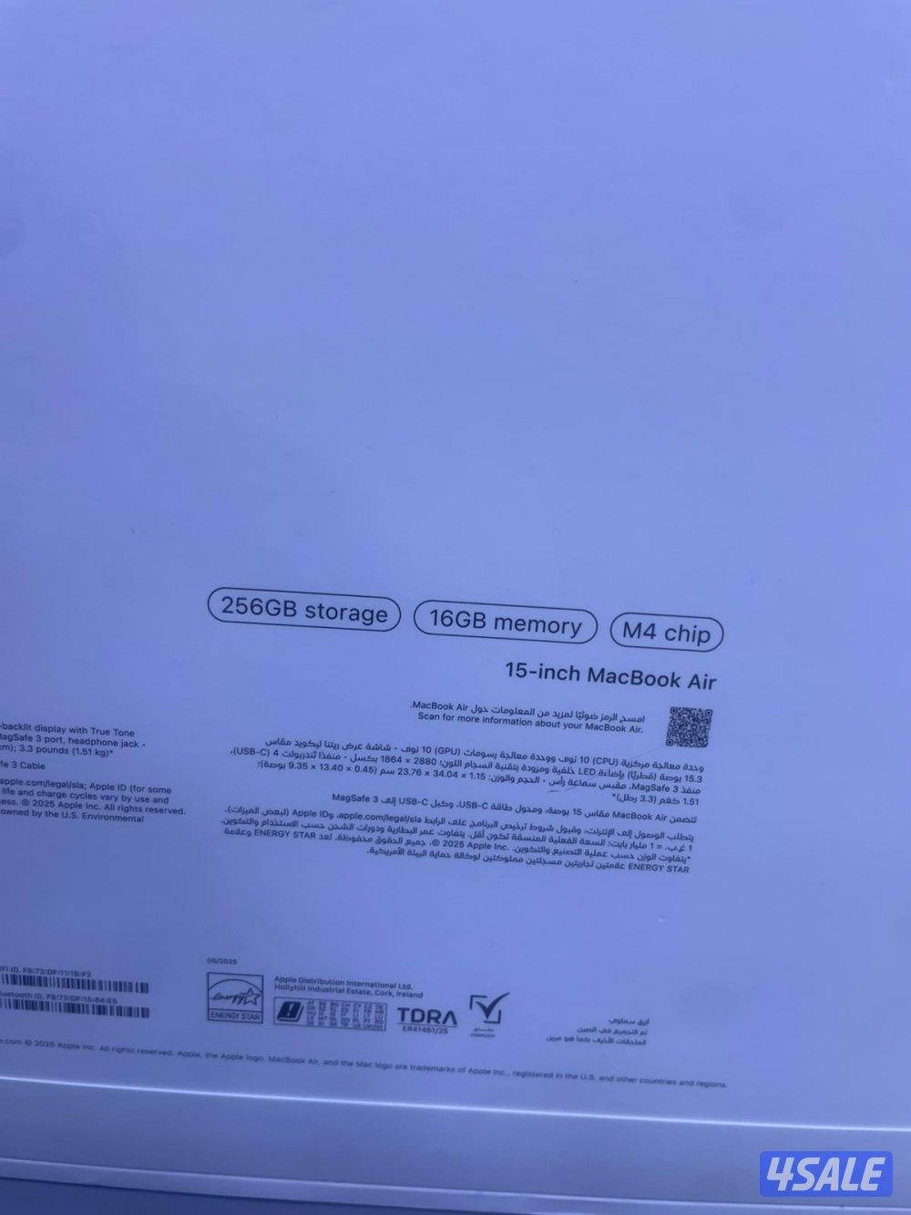 للبيع MacBook Air M4 – شاشة 15 إنش3