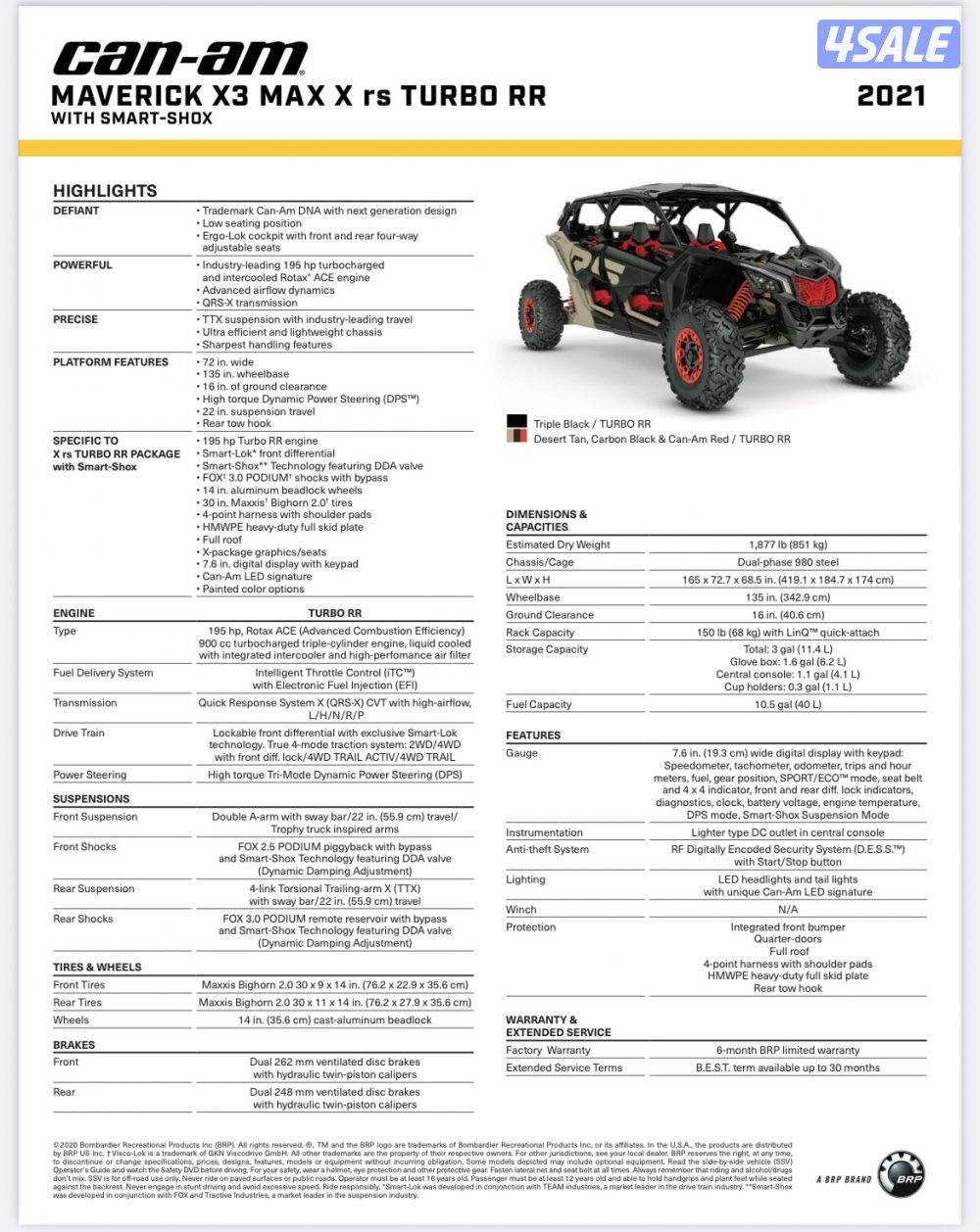 Can-am MAVERICK TURPO RR0