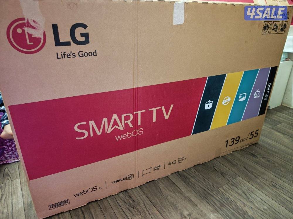 شاشه LG سمارت 55 بوصه استعمال بالكرتون1
